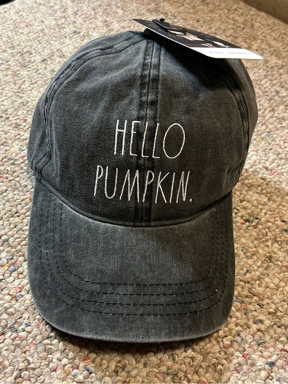 🆕 Rae Dunn HELLO PUMPKIN Baseball Hat - Picture 2 of 9